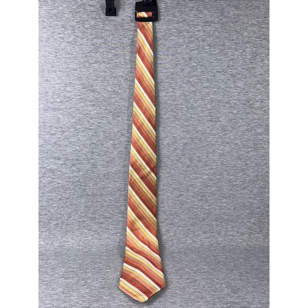 Michael Kors Orange/Gold/Blue Silk Necktie, Great Condition, Used, Bright Colors